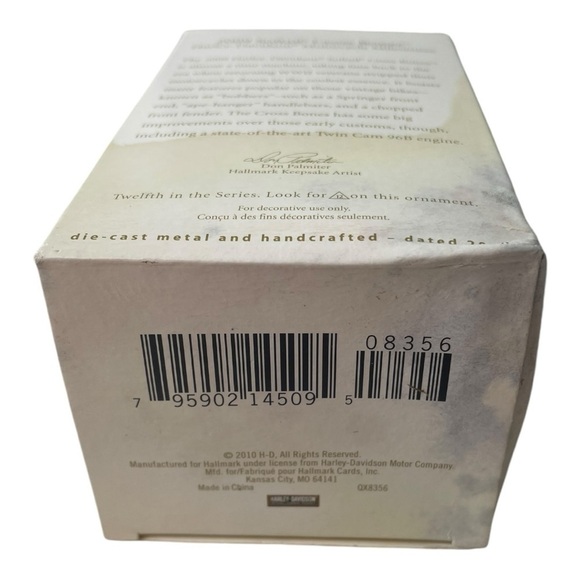 NWT Hallmark Keepsake Harley-Davidson 2009 Softail Christmas Motorcycle Ornament - Picture 2 of 3